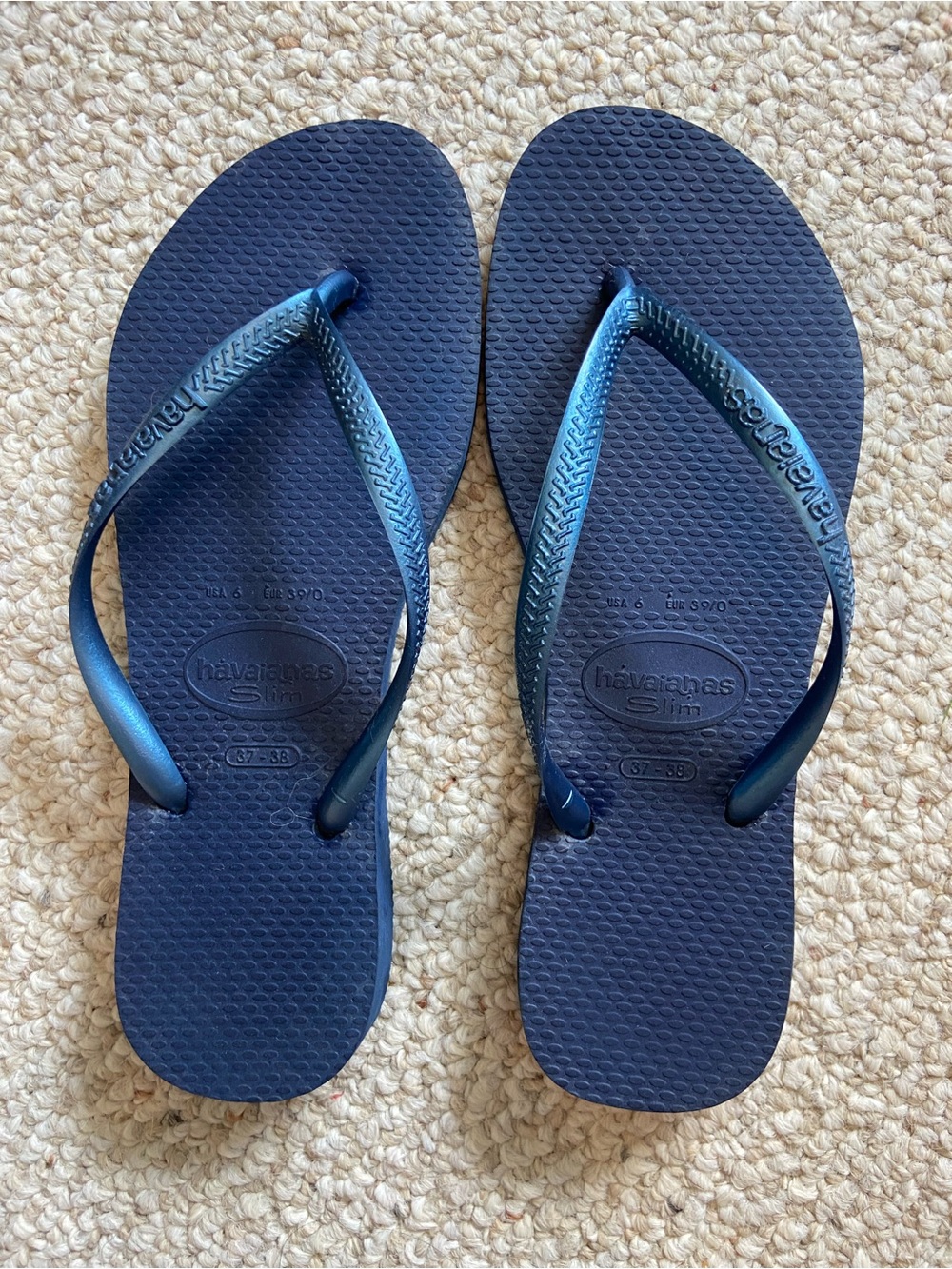 Havaianas Slim Dark Blue Flip Flops